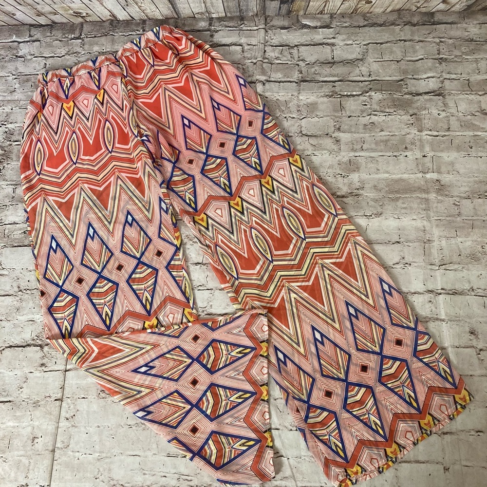 🔥 Adrienne Multiple colors wide leg semi sheer pants size L